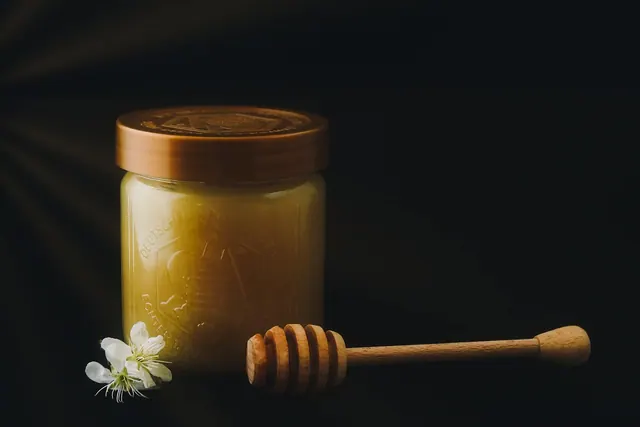 honey, beekeeper, beekeeping, glass, honey jar, still life, yummy, breakfast, food, sugar, bees product, honey spoon, black, flower honey, natural reserve, world bee day, honey, ho