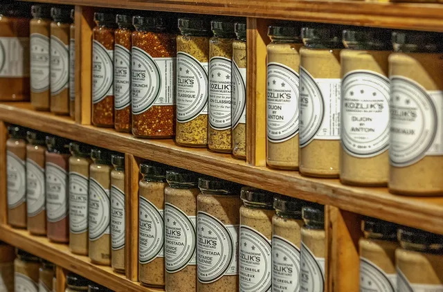 shelf, store, shop, canadian mustard, jars, brown shopping, brown shop, shelf, shelf, store, store, store, store, store, shop, jars, jars. How Portland cottage food producers verify provenance for pantry brands