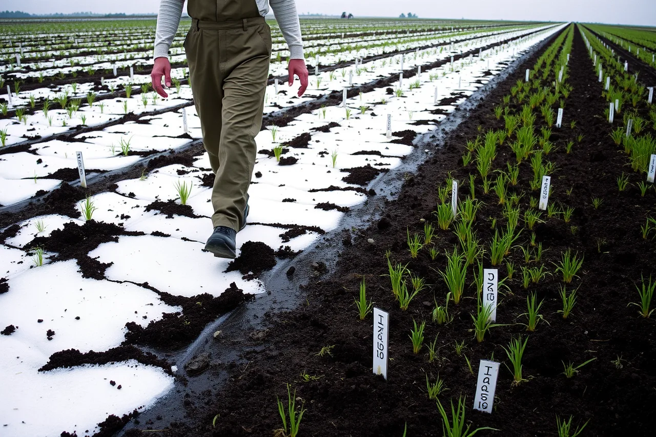Rice test plots on salt-crusted marginal coastal land (Top independent heritage pantry brands for 2027, reviewed)
